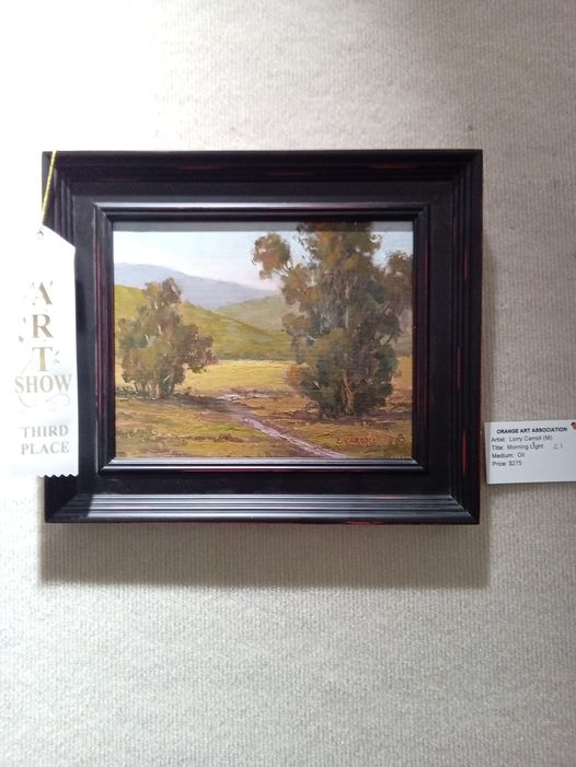 Morning Light... by artist Lorry Carroll.....3rd PLACE... Masters Category. (Oil) Tustin Area Senior Center Art Show