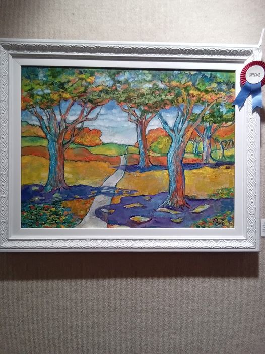 pecial "John Rusk" award goes to Phyllis Russell. (John Rusk was a well known local artist from the city of Orange) Tustin Area Senior Center Art Show.